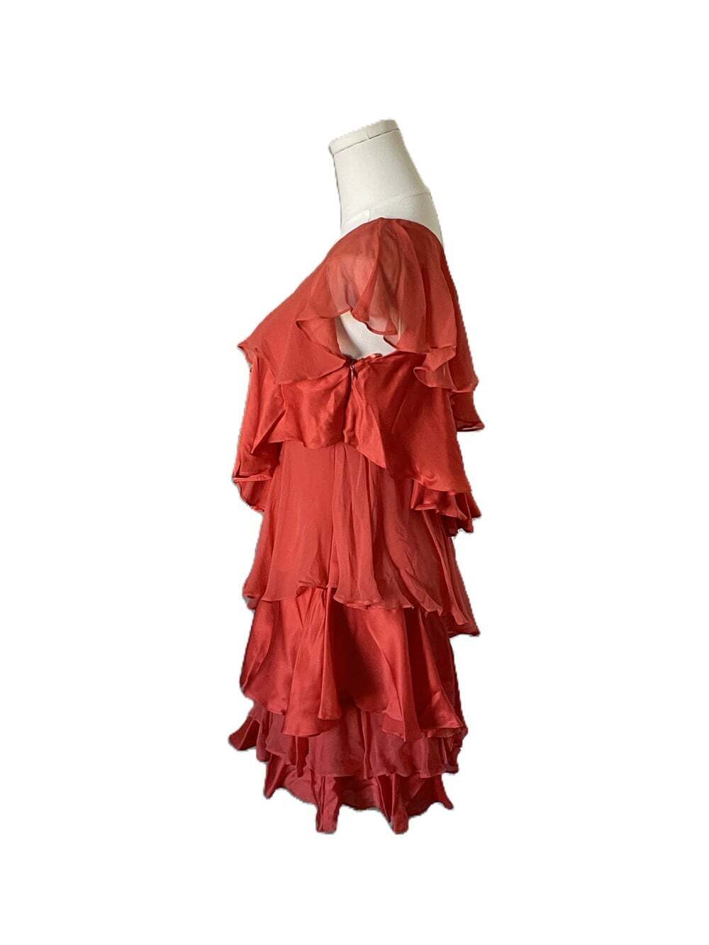 H Halston Ruffle Cocktail mini dress - Picture 4 of 5